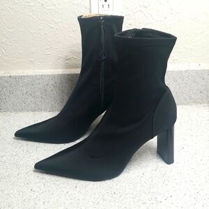ZARA Sock Boots Nylon Pointed Toe
